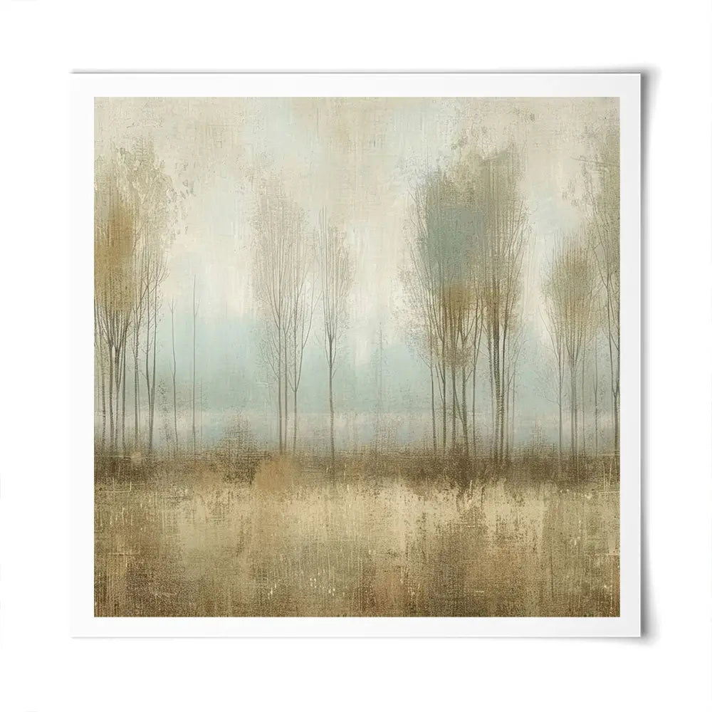 Muted Forest Square Art Print Muted Forest Square Art Print wall art product Art Print Shop