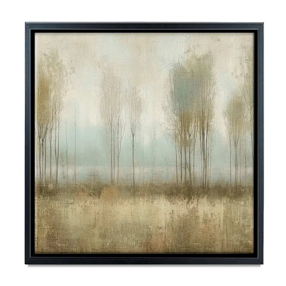 Muted Forest Square Canvas Print Muted Forest Square Canvas Print wall art product Art Print Shop