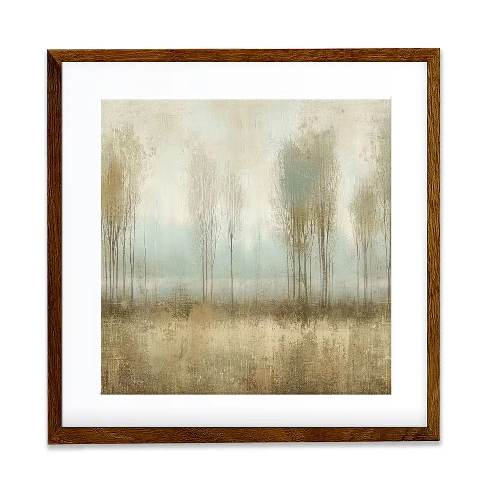 Muted Forest Square Framed Art Print Muted Forest Square Framed Art Print wall art product Art Print Shop
