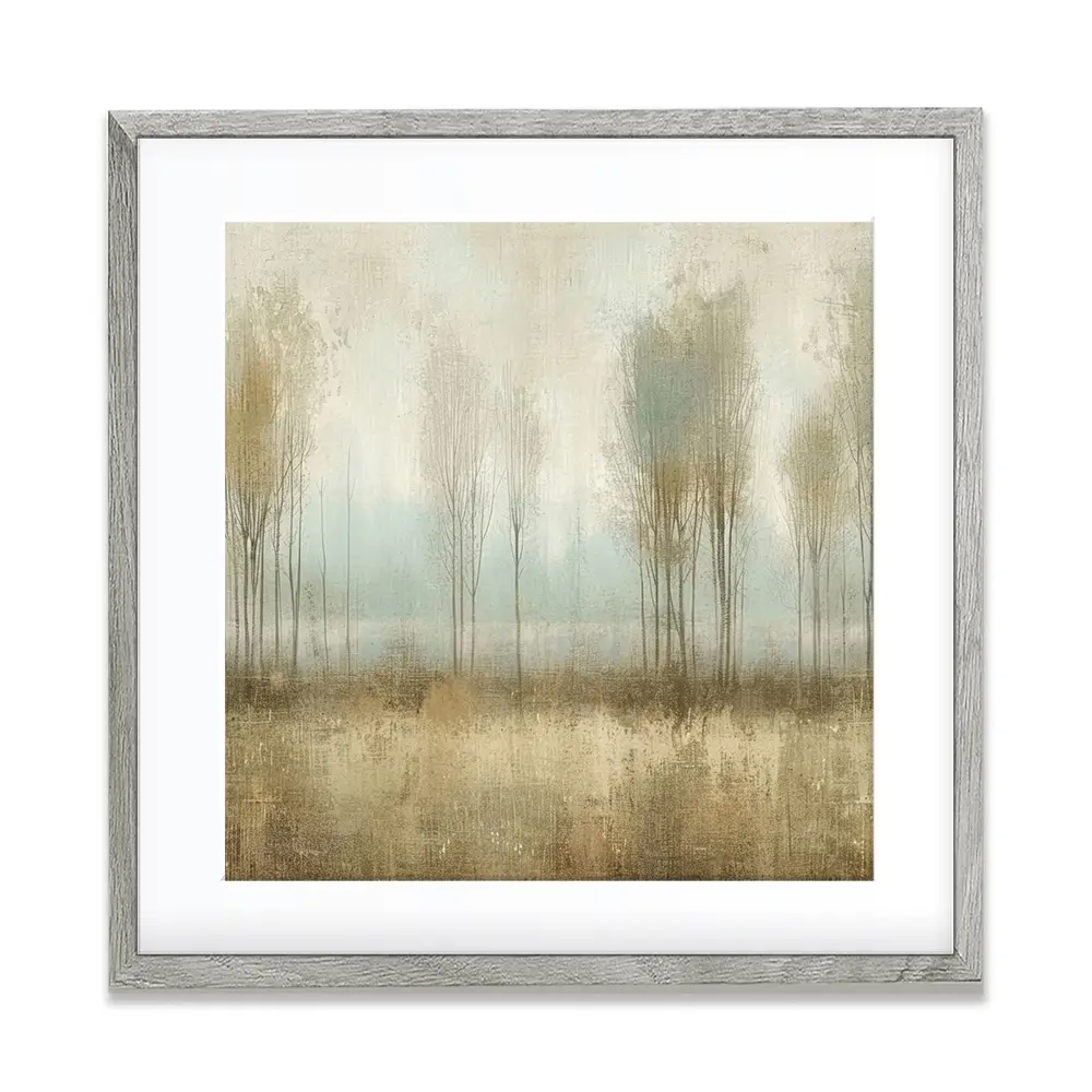 Muted Forest Square Framed Art Print Muted Forest Square Framed Art Print wall art product Art Print Shop