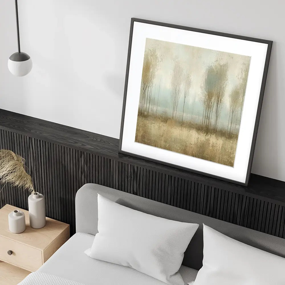 Muted Forest Square Framed Art Print Muted Forest Square Framed Art Print wall art product Art Print Shop