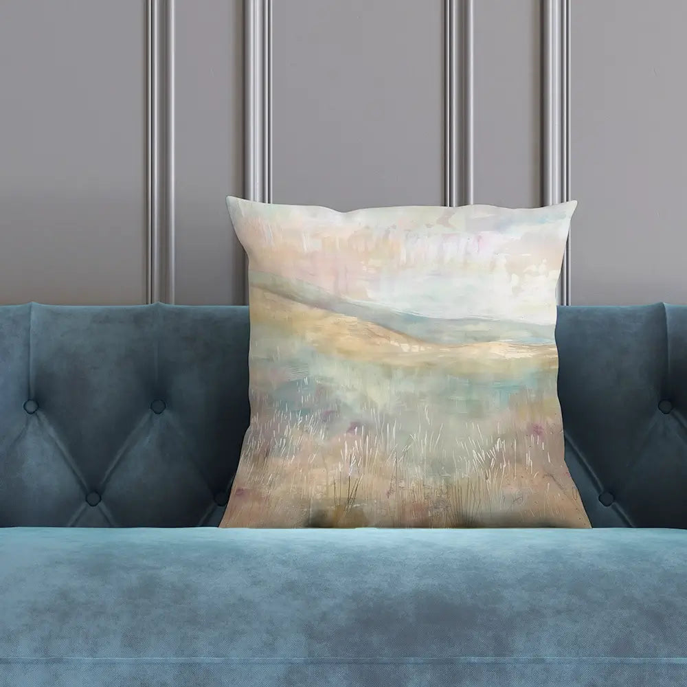 Muted Spring Landscape 1 Cushion Muted Spring Landscape 1 Cushion wall art product Art Print Shop