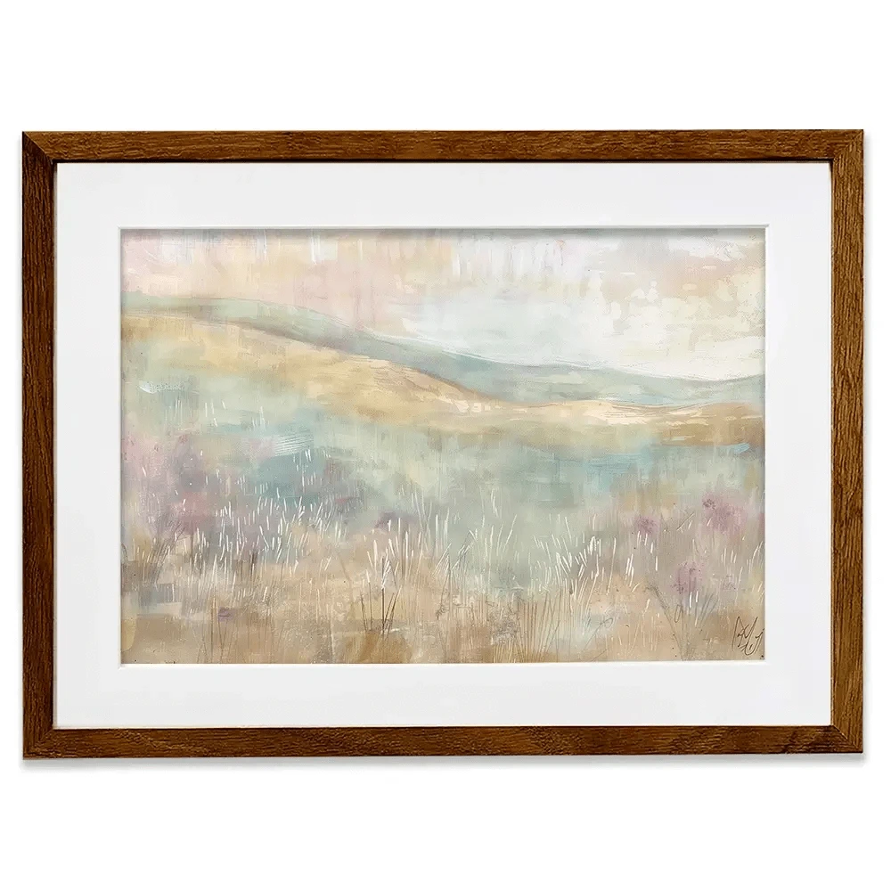 Muted Spring Landscape 1 Framed Art Print Muted Spring Landscape 1 Framed Art Print wall art product Paper House Prints - Independent