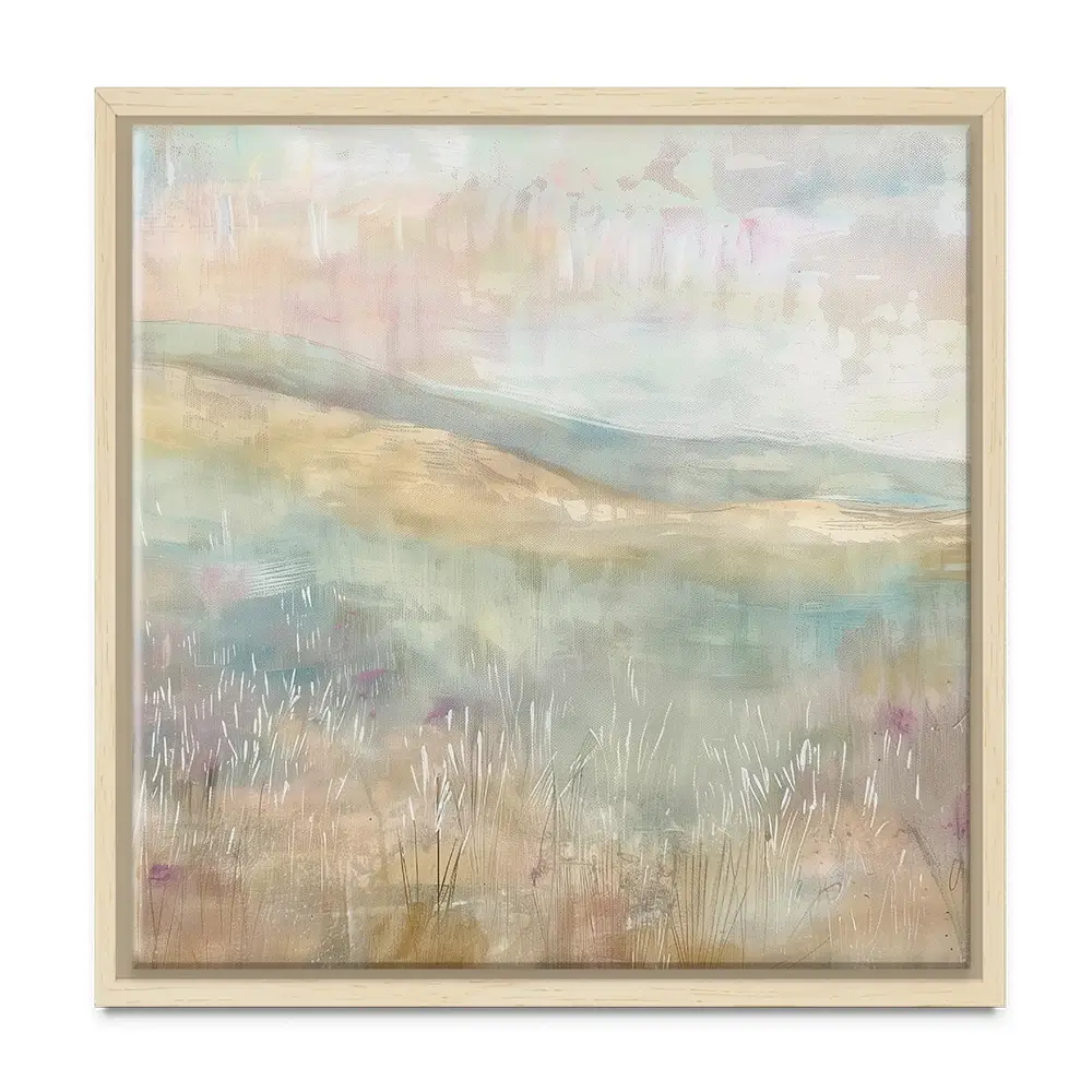 Muted Spring Landscape 1 Square Canvas Print Muted Spring Landscape 1 Square Canvas Print wall art product Art Print Shop