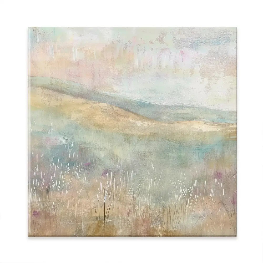 Muted Spring Landscape 1 Square Canvas Print Muted Spring Landscape 1 Square Canvas Print wall art product Art Print Shop