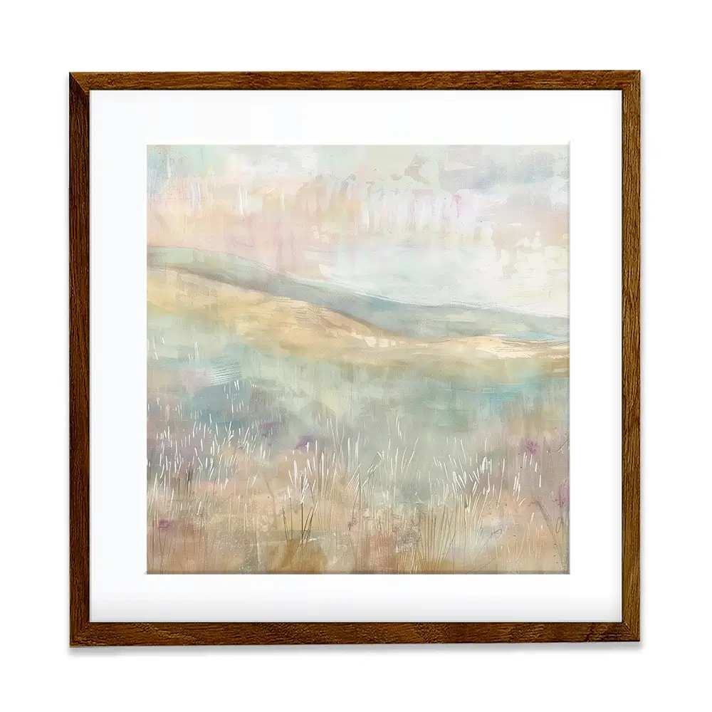 Muted Spring Landscape 1 Square Framed Art Print Muted Spring Landscape 1 Square Framed Art Print wall art product Art Print Shop