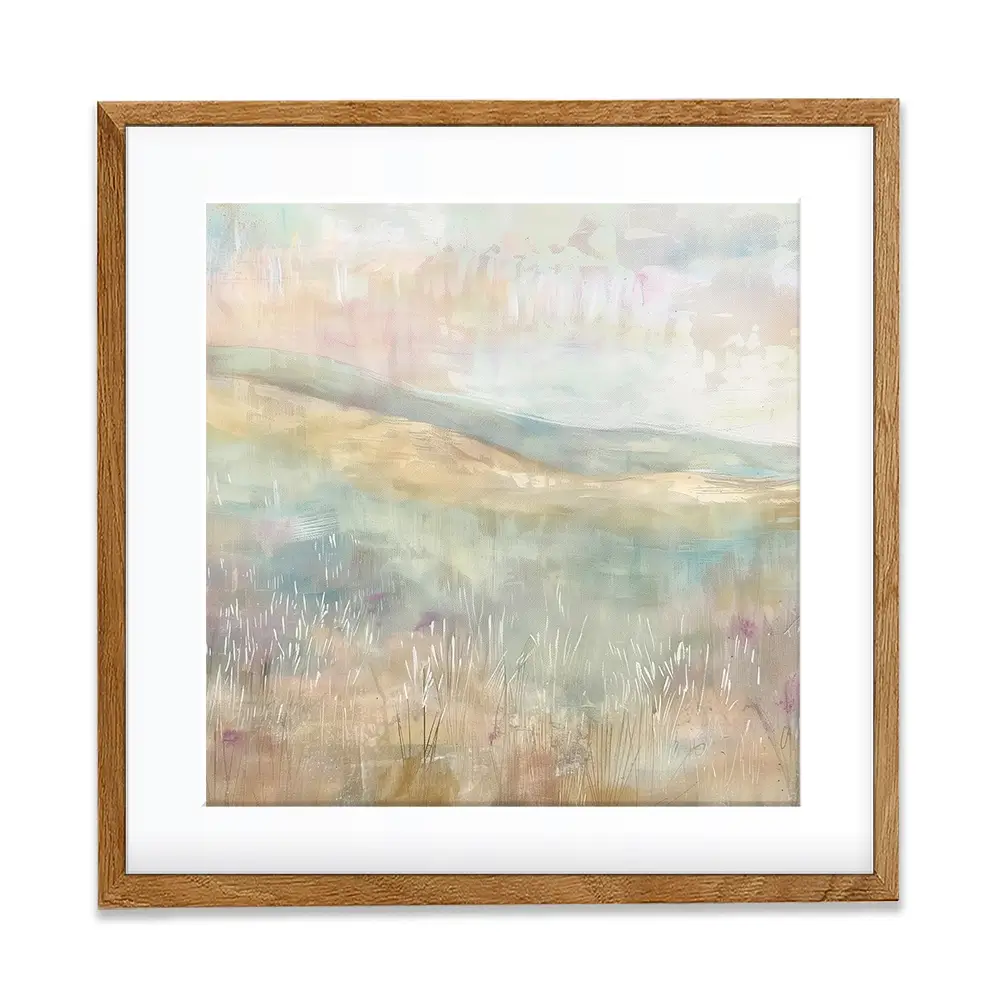 Muted Spring Landscape 1 Square Framed Art Print Muted Spring Landscape 1 Square Framed Art Print wall art product Art Print Shop