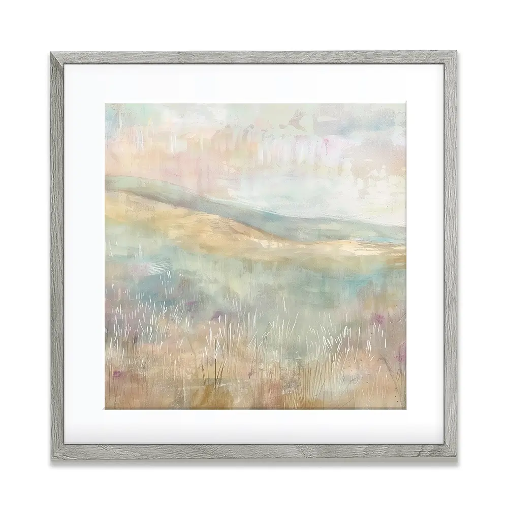 Muted Spring Landscape 1 Square Framed Art Print Muted Spring Landscape 1 Square Framed Art Print wall art product Art Print Shop
