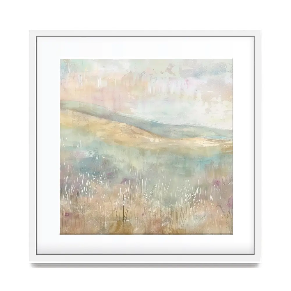 Muted Spring Landscape 1 Square Framed Art Print Muted Spring Landscape 1 Square Framed Art Print wall art product Art Print Shop