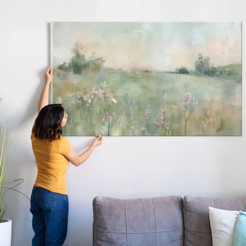 Muted Spring Landscape 2 Oversized Canvas Print Muted Spring Landscape 2 Oversized Canvas Print wall art product Art Print Shop
