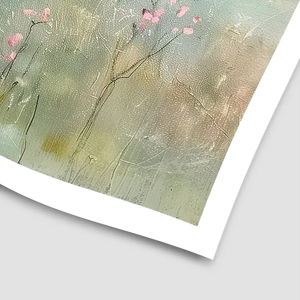 Muted Spring Landscape 2 Square Art Print Muted Spring Landscape 2 Square Art Print wall art product Art Print Shop