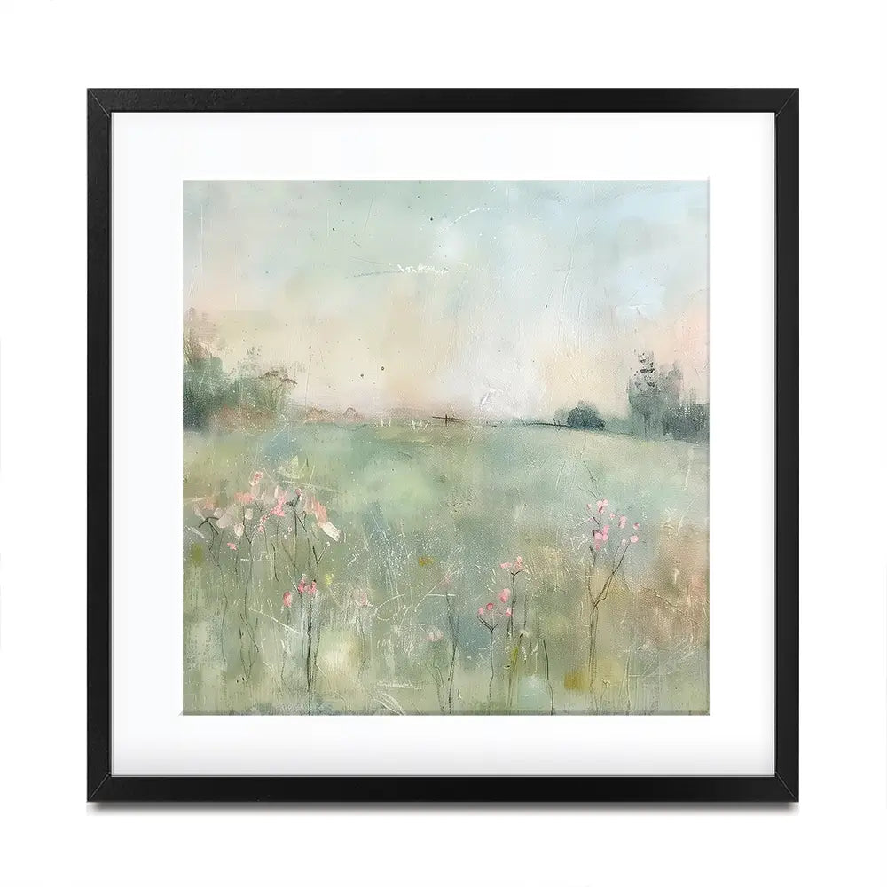 Muted Spring Landscape 2 Square Framed Art Print Muted Spring Landscape 2 Square Framed Art Print wall art product Art Print Shop
