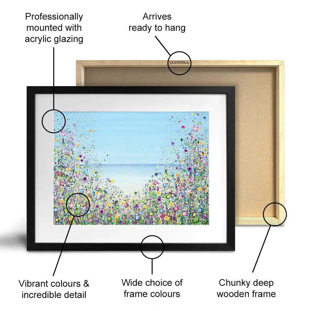 My Happy Place Framed Art Print My Happy Place Framed Art Print wall art product Jo Gough