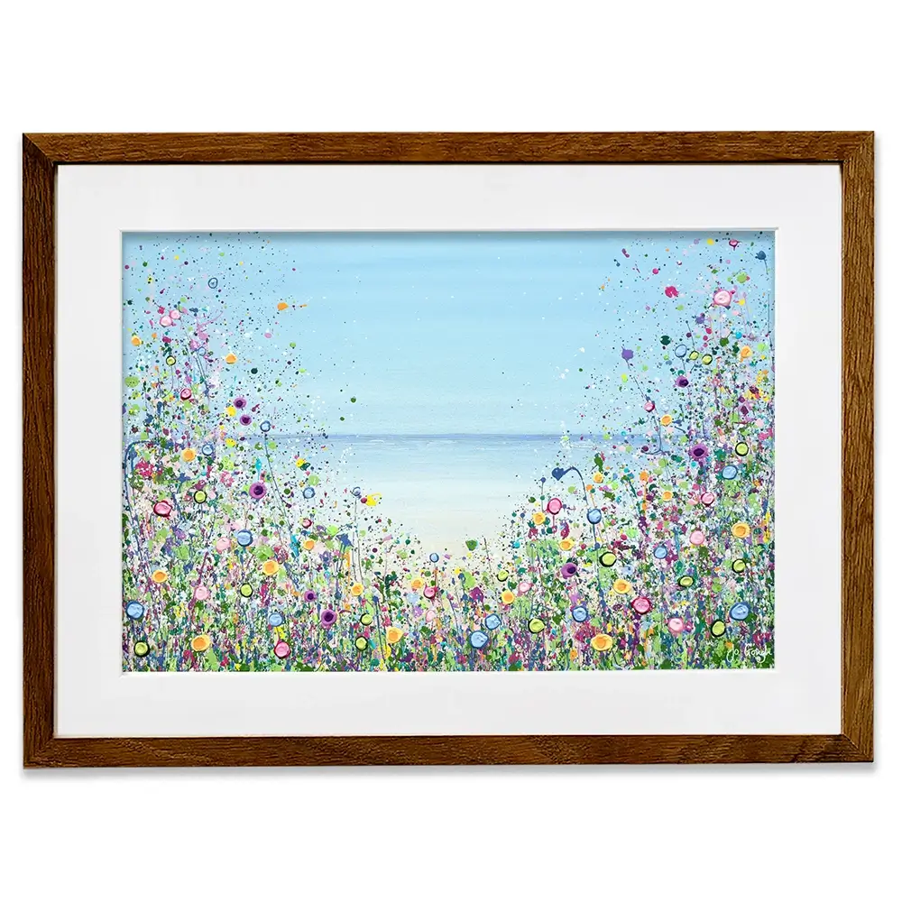 My Happy Place Framed Art Print -JG A Happy Heart Framed Art Print | A Happy Heart Framed Artwork wall art product JGough