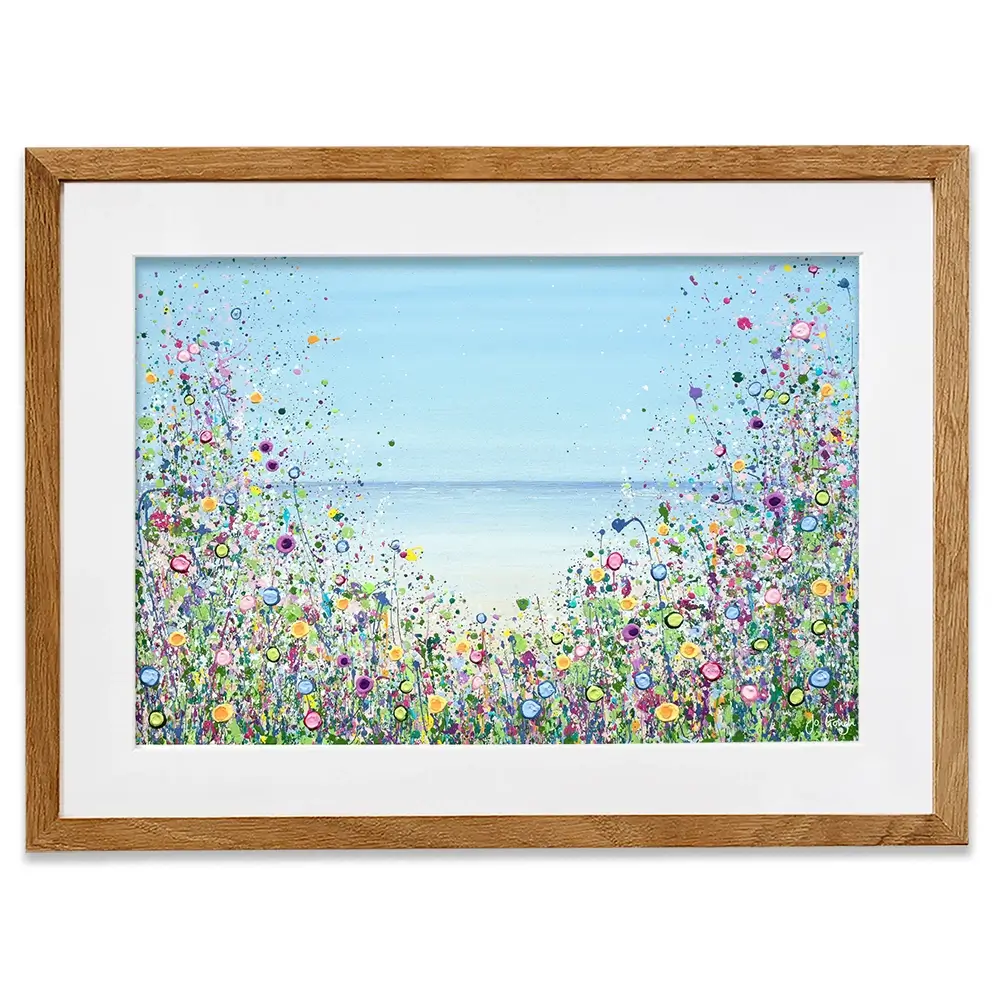 My Happy Place Framed Art Print -JG A Happy Heart Framed Art Print | A Happy Heart Framed Artwork wall art product JGough