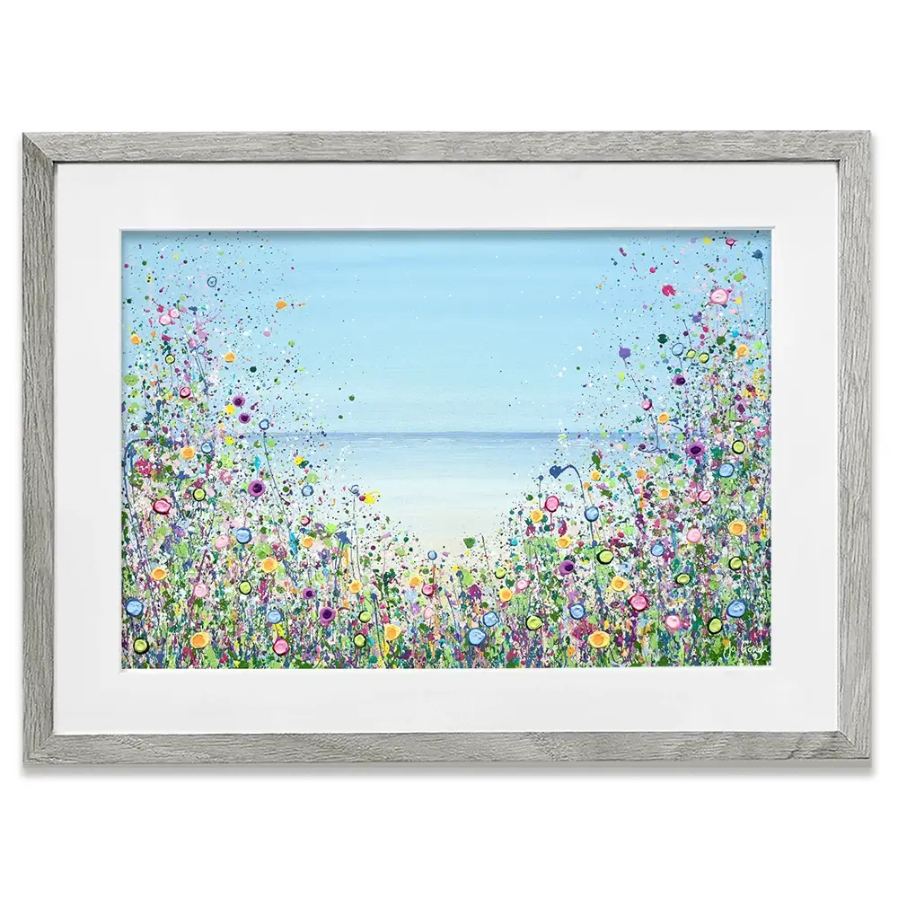 My Happy Place Framed Art Print -JG A Happy Heart Framed Art Print | A Happy Heart Framed Artwork wall art product JGough