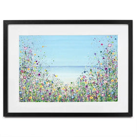 My Happy Place Framed Art Print -JG A Happy Heart Framed Art Print | A Happy Heart Framed Artwork wall art product JGough