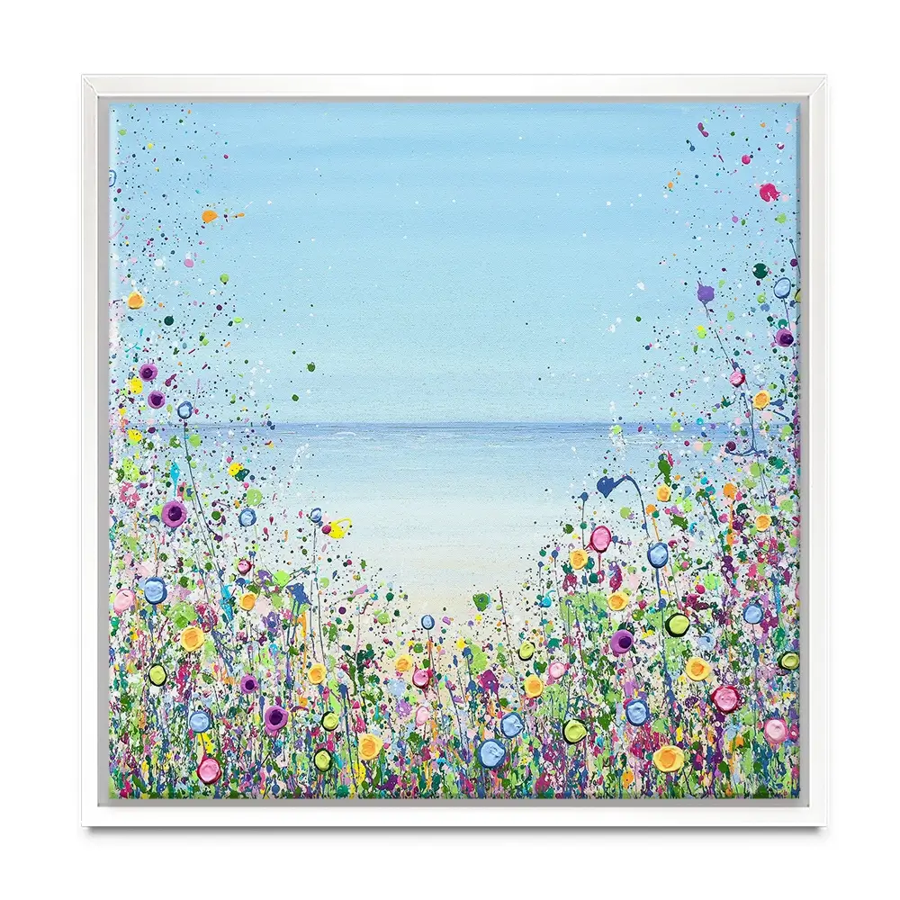 My Happy Place Square Canvas Print My Happy Place Square Canvas Print wall art product Jo Gough