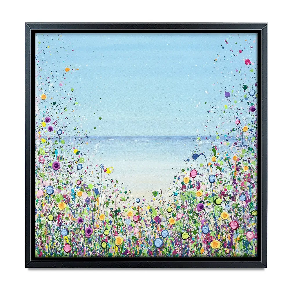 My Happy Place Square Canvas Print My Happy Place Square Canvas Print wall art product Jo Gough