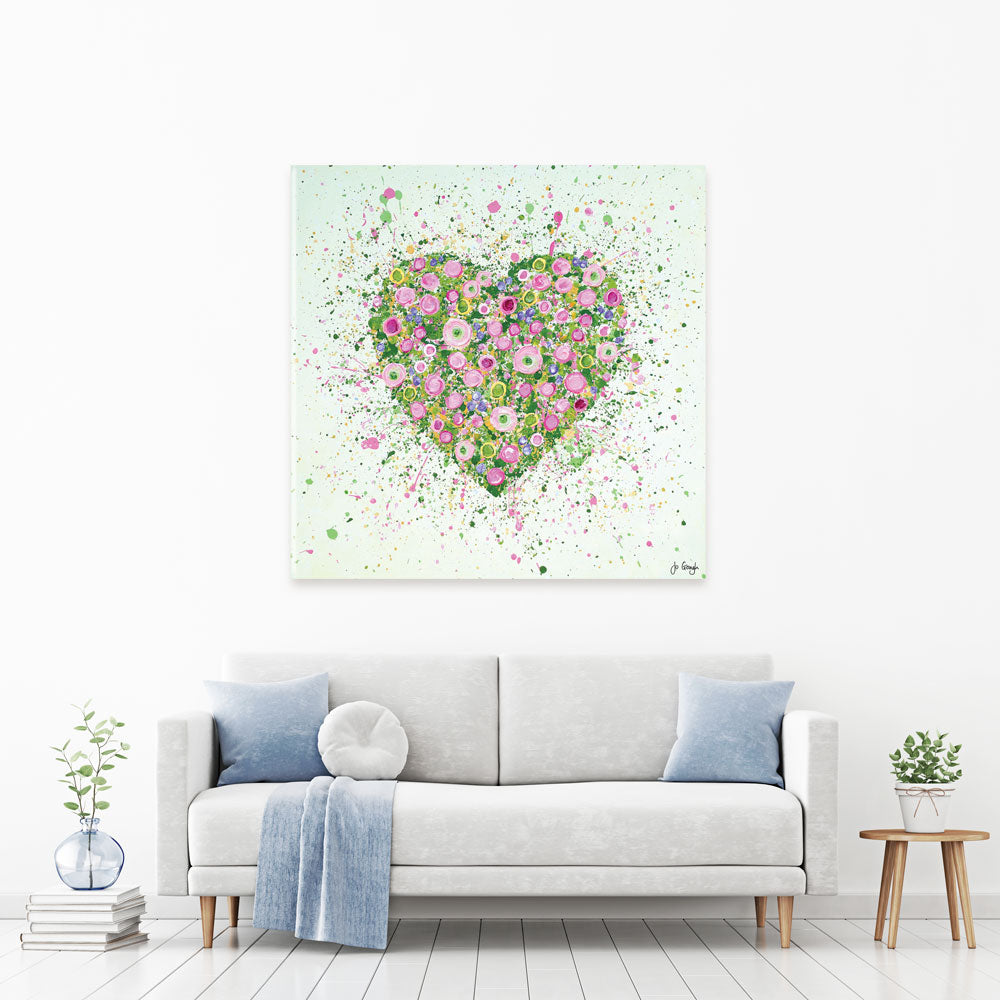 My Heart Blooms For You Canvas Print My Heart Blooms For You Canvas Print wall art product Jo Gough