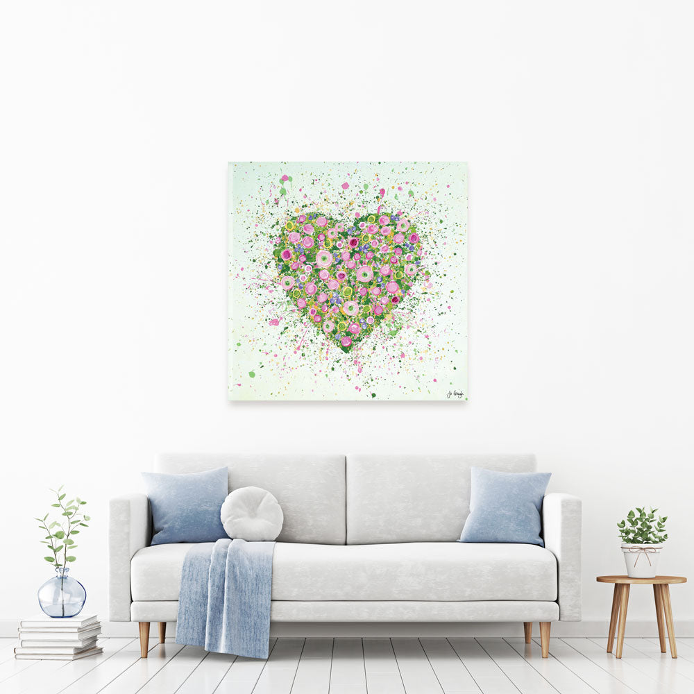My Heart Blooms For You Canvas Print My Heart Blooms For You Canvas Print wall art product Jo Gough