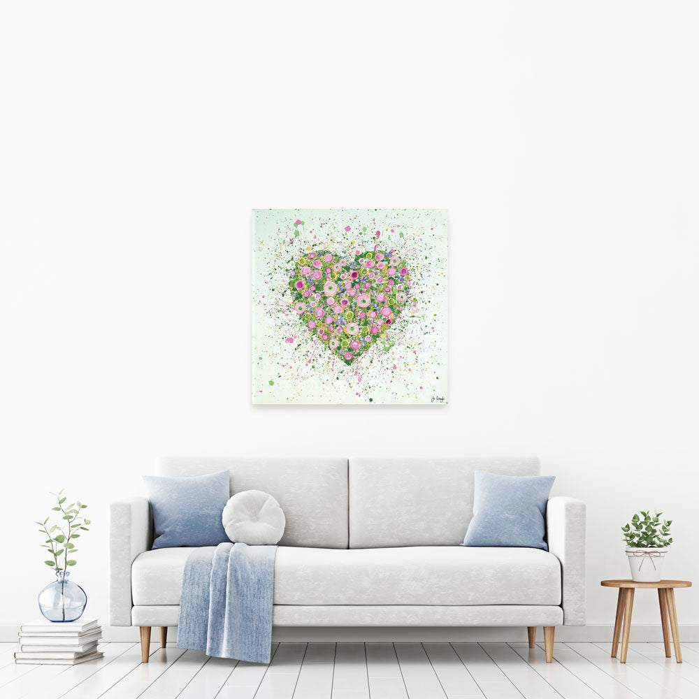 My Heart Blooms For You Canvas Print My Heart Blooms For You Canvas Print wall art product Jo Gough