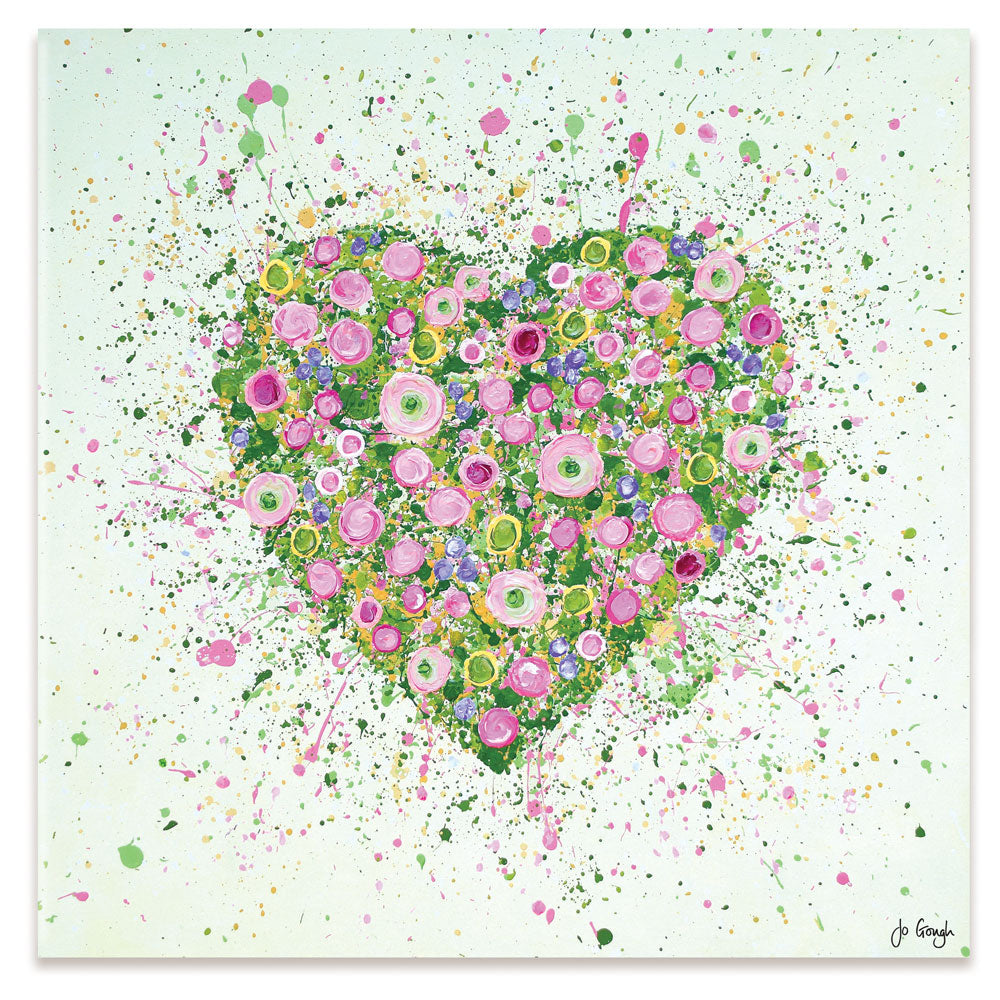 My Heart Blooms For You Canvas Print My Heart Blooms For You Canvas Print wall art product Jo Gough