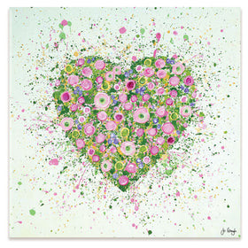 My Heart Blooms For You Canvas Print My Heart Blooms For You Canvas Print wall art product Jo Gough