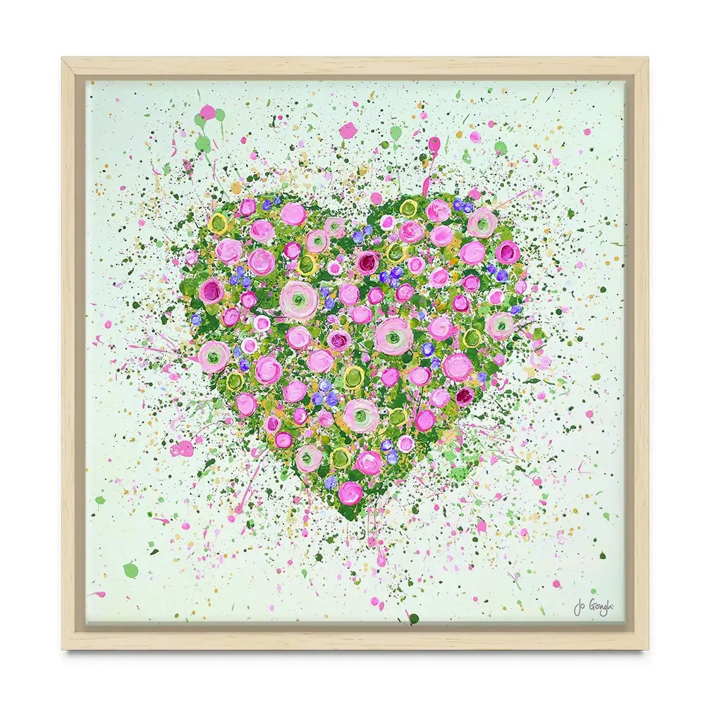 My Heart Blooms For You Canvas Print My Heart Blooms For You Canvas Print wall art product Jo Gough