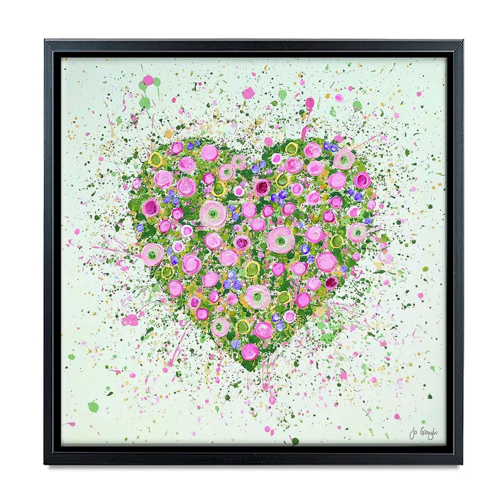 My Heart Blooms For You Canvas Print My Heart Blooms For You Canvas Print wall art product Jo Gough
