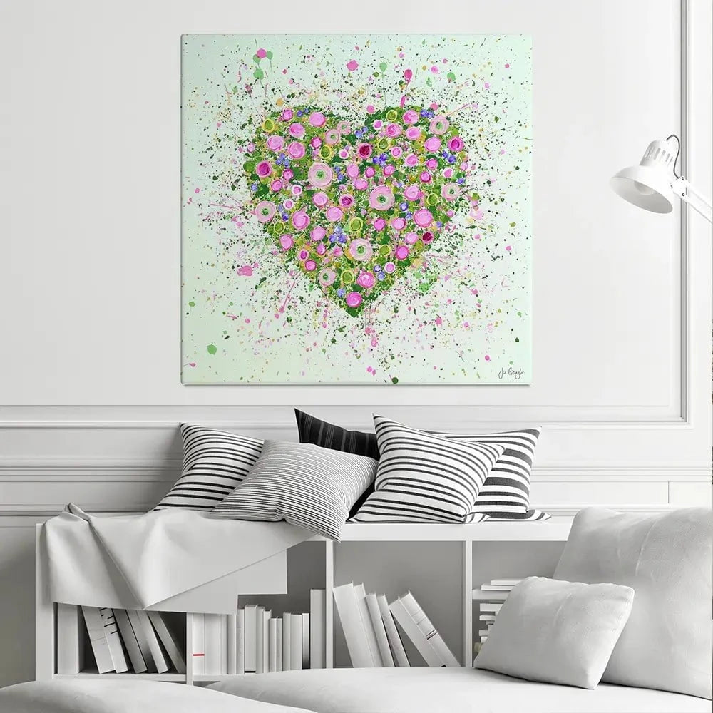 My Heart Blooms For You Canvas Print My Heart Blooms For You Canvas Print wall art product Jo Gough