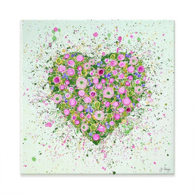 My Heart Blooms For You Canvas Print My Heart Blooms For You Canvas Print wall art product Jo Gough