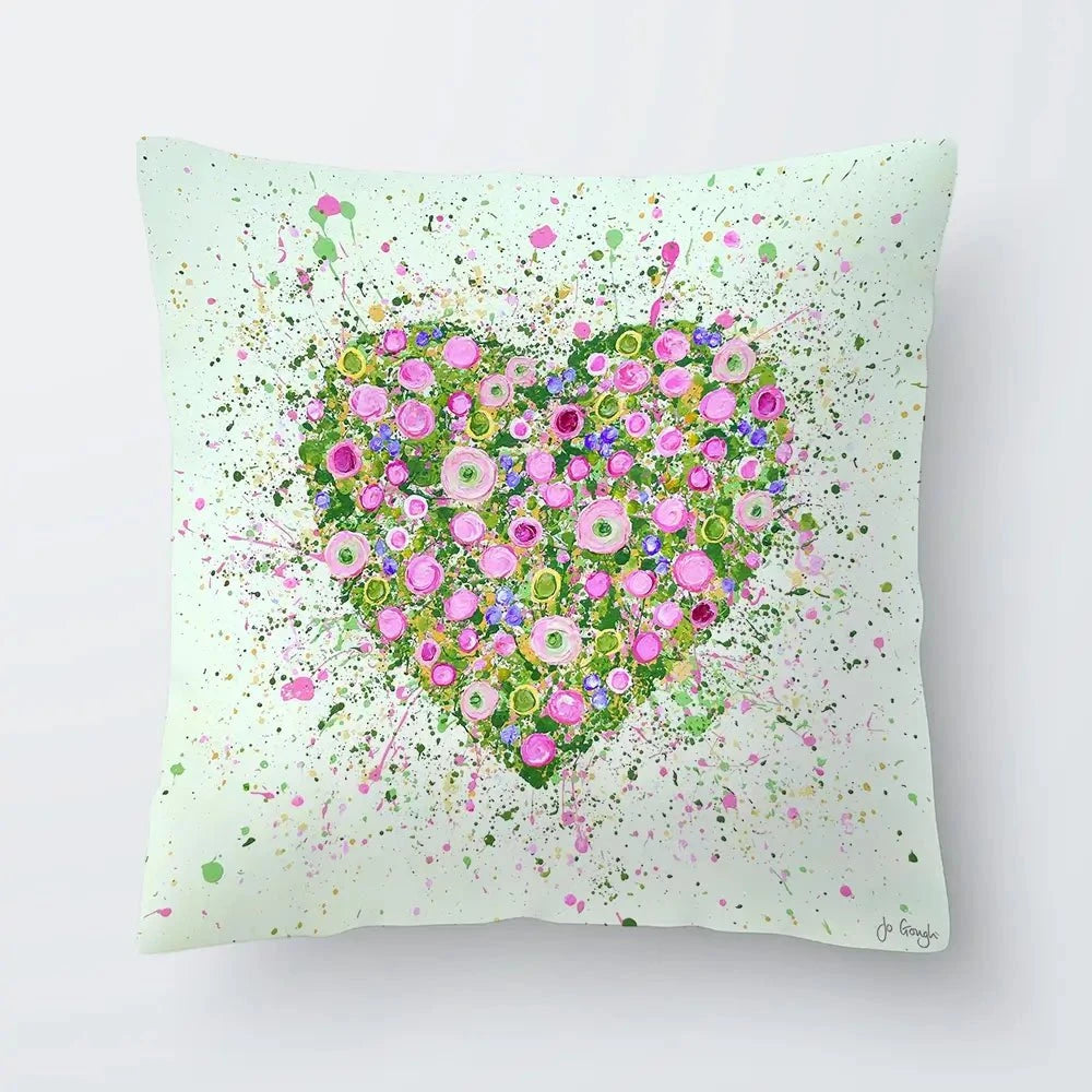My Heart Blooms For You Cushion My Heart Blooms For You Cushion wall art product Jo Gough