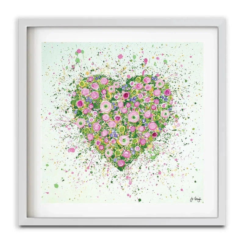 My Heart Blooms For You Framed Art Print My Heart Blooms For You Framed Art Print wall art product Jo Gough
