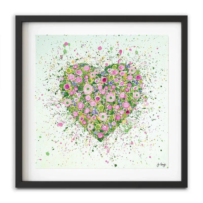 My Heart Blooms For You Framed Art Print My Heart Blooms For You Framed Art Print wall art product Jo Gough