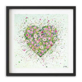 My Heart Blooms For You Framed Art Print My Heart Blooms For You Framed Art Print wall art product Jo Gough