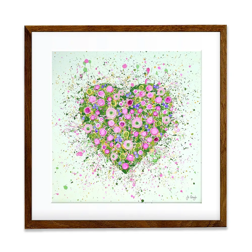 My Heart Blooms For You Framed Art Print My Heart Blooms For You Framed Art Print wall art product Jo Gough
