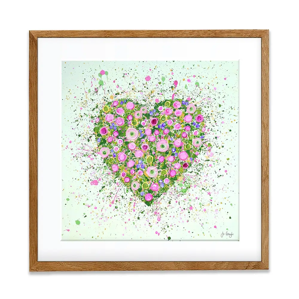 My Heart Blooms For You Framed Art Print My Heart Blooms For You Framed Art Print wall art product Jo Gough