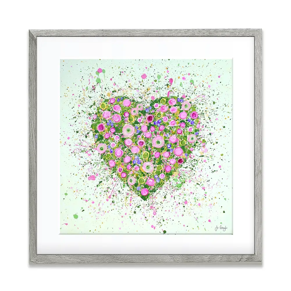 My Heart Blooms For You Framed Art Print My Heart Blooms For You Framed Art Print wall art product Jo Gough