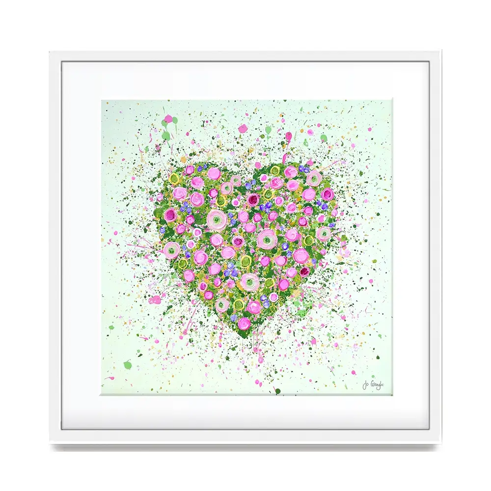 My Heart Blooms For You Framed Art Print My Heart Blooms For You Framed Art Print wall art product Jo Gough