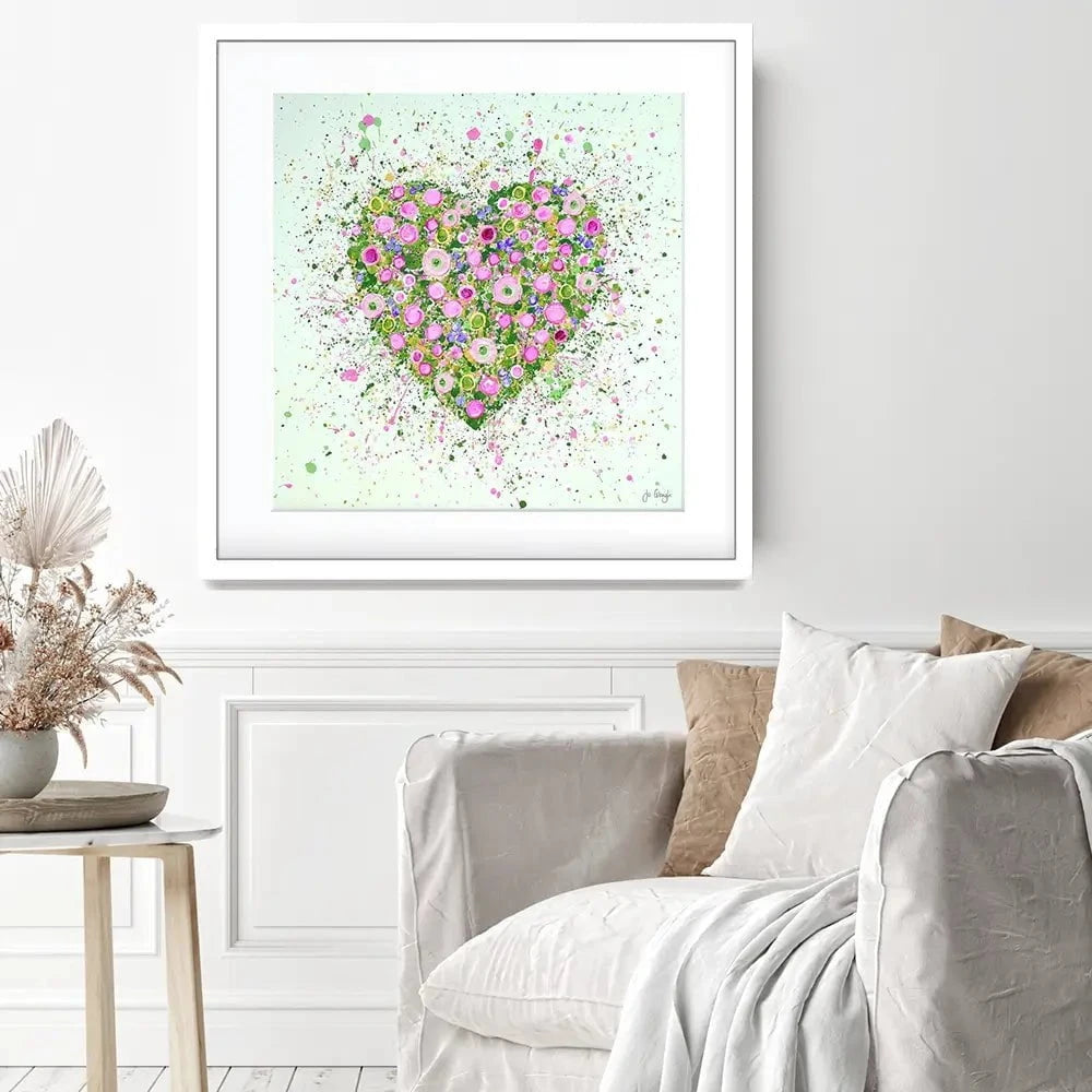 My Heart Blooms For You Framed Art Print My Heart Blooms For You Framed Art Print wall art product Jo Gough