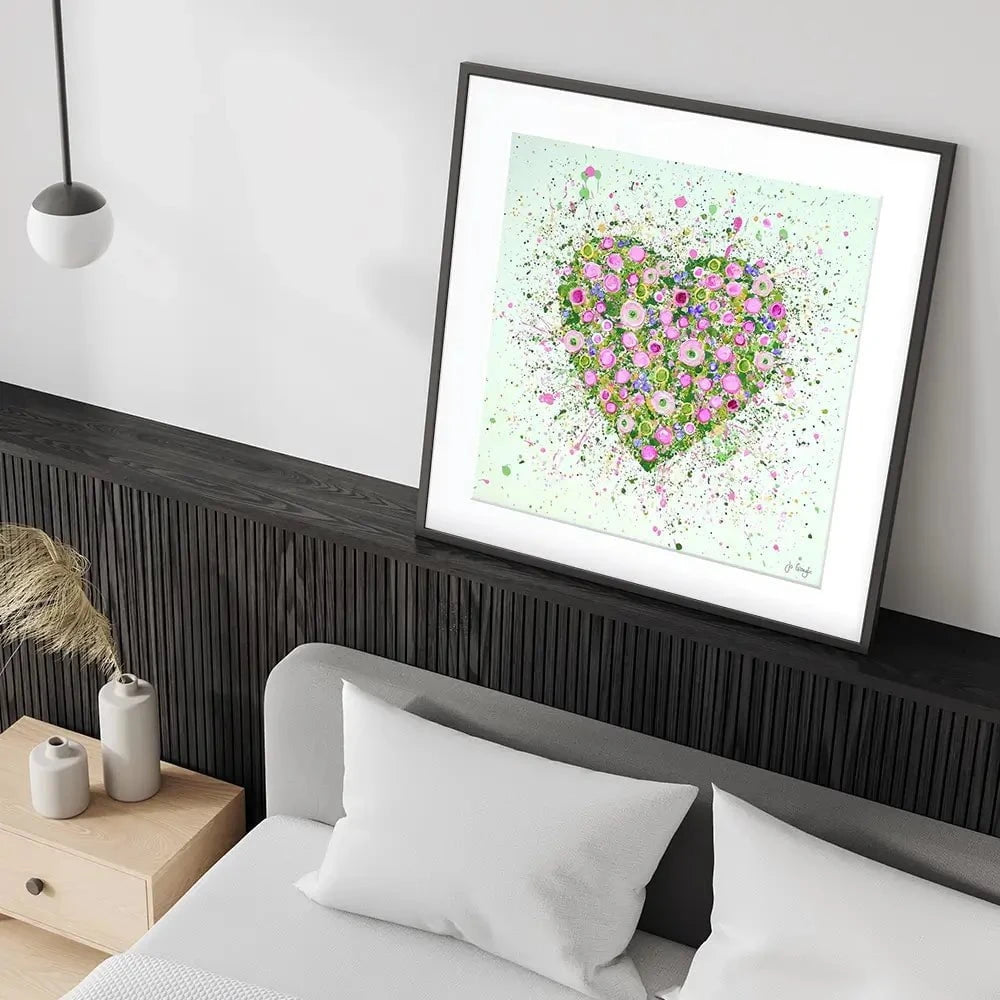 My Heart Blooms For You Framed Art Print My Heart Blooms For You Framed Art Print wall art product Jo Gough