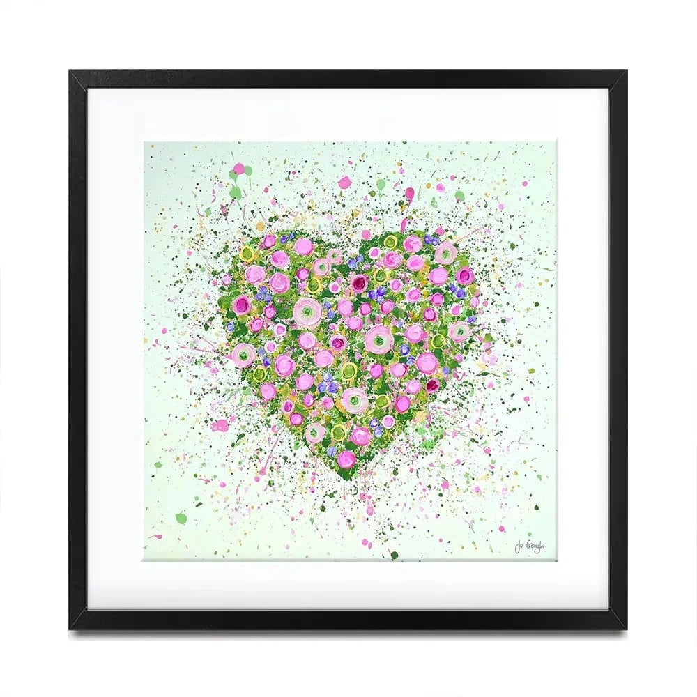 My Heart Blooms For You Framed Art Print My Heart Blooms For You Framed Art Print wall art product Jo Gough