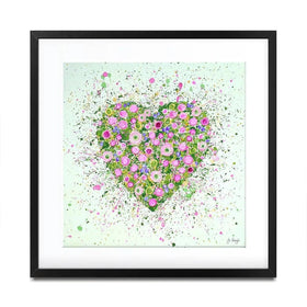 My Heart Blooms For You Framed Art Print My Heart Blooms For You Framed Art Print wall art product Jo Gough