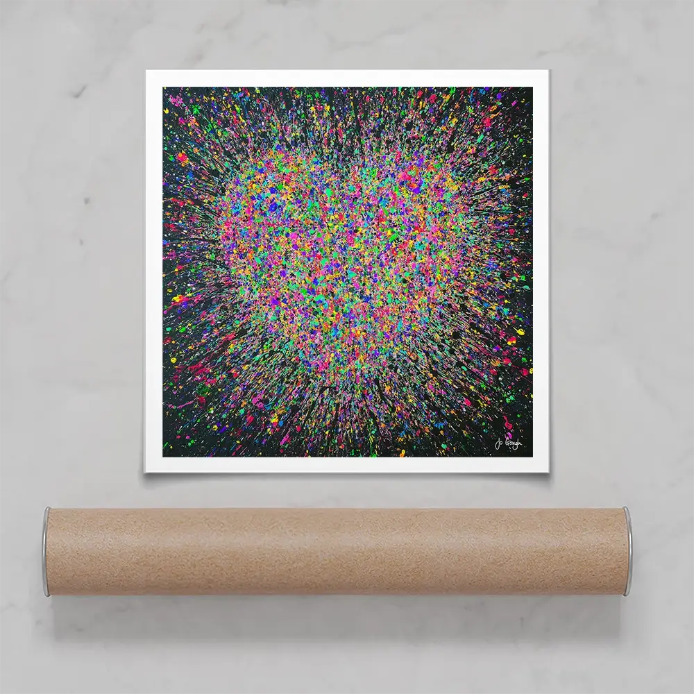 My Heart Is Bursting With Love Art Print My Heart Is Bursting With Love Art Print wall art product Jo Gough