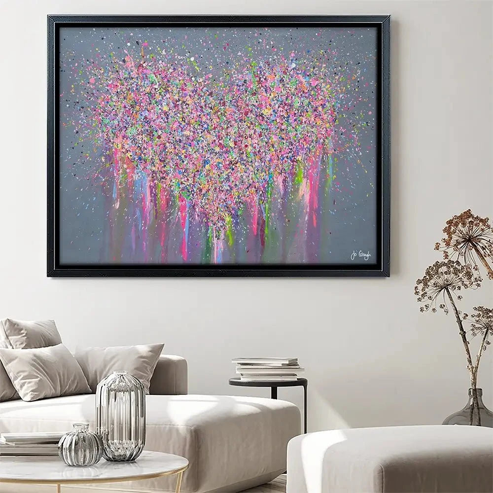 My Heart Is Full Of Joy Canvas Print My Heart Is Full Of Joy Canvas Print wall art product Jo Gough