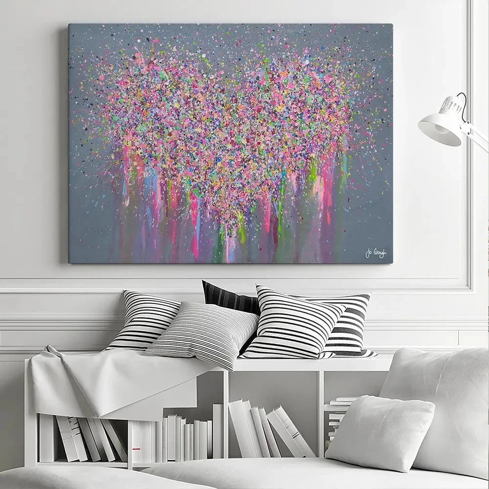 My Heart Is Full Of Joy Canvas Print My Heart Is Full Of Joy Canvas Print wall art product Jo Gough