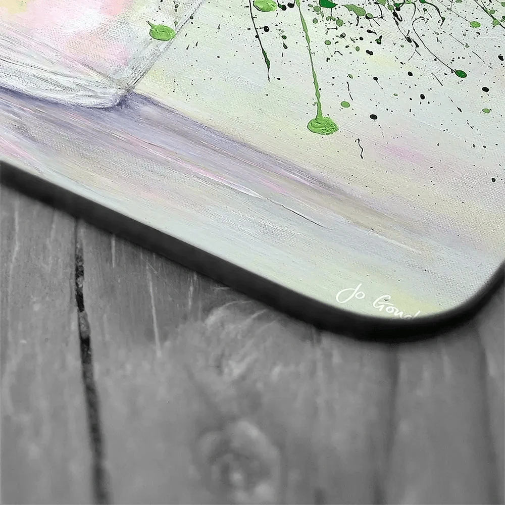 My One True Love Coaster Set Rainbow Soul Tree Coaster Set | Rainbow Soul Tree Art Coasters wall art product Jo Gough