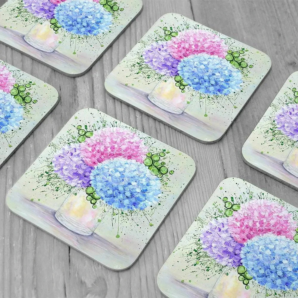 My One True Love Coaster Set Rainbow Soul Tree Coaster Set | Rainbow Soul Tree Art Coasters wall art product Jo Gough