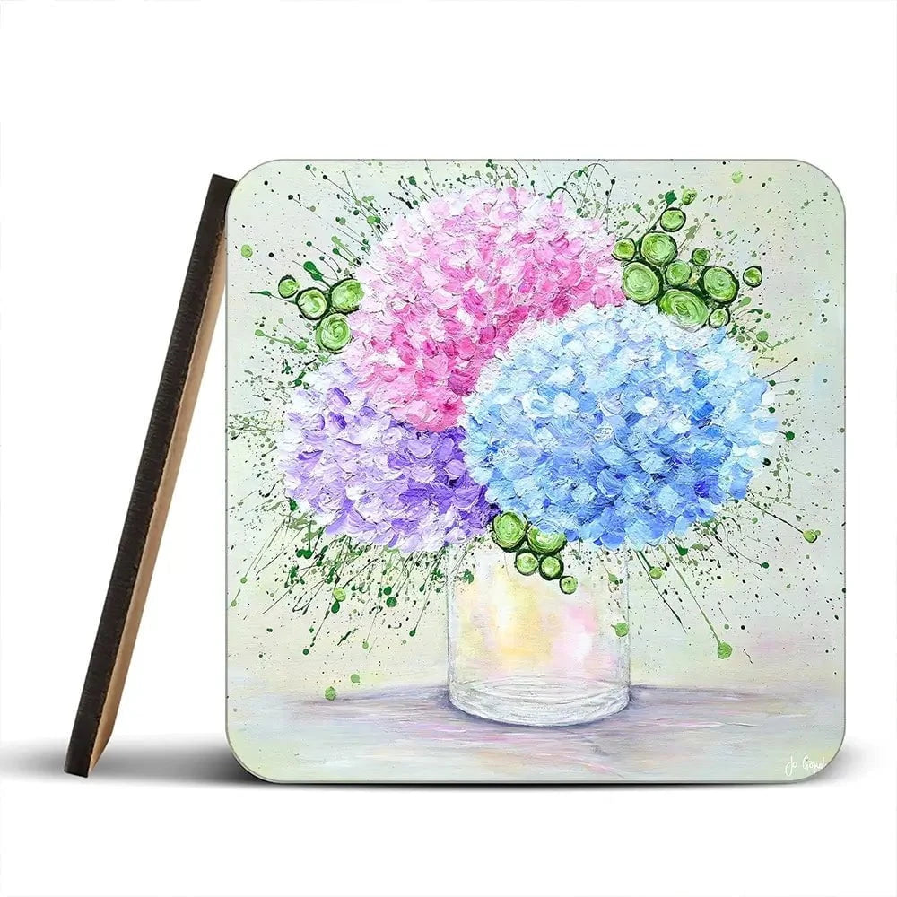 My One True Love Coaster Set Rainbow Soul Tree Coaster Set | Rainbow Soul Tree Art Coasters wall art product Jo Gough